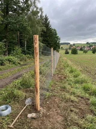 Wildzaun in Erfurt - fachgerechte Ausführung vor Ort